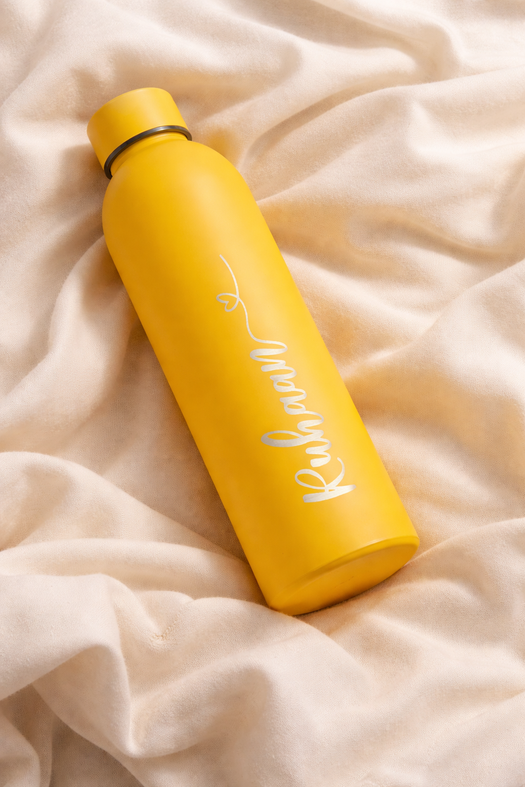 MoustacheMan Personalized Stainless Steel Water Bottle – 500ml | Double Insulated | BPA-Free | Leakproof