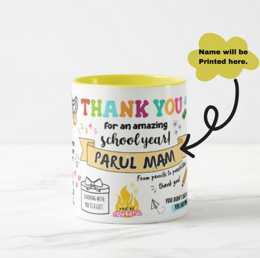 Thank You Teacher Mug (Personalised)