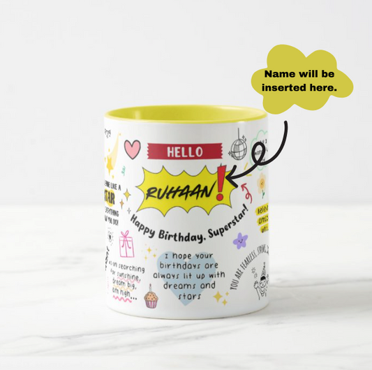 Happy Birthday (Personalised  Mug)