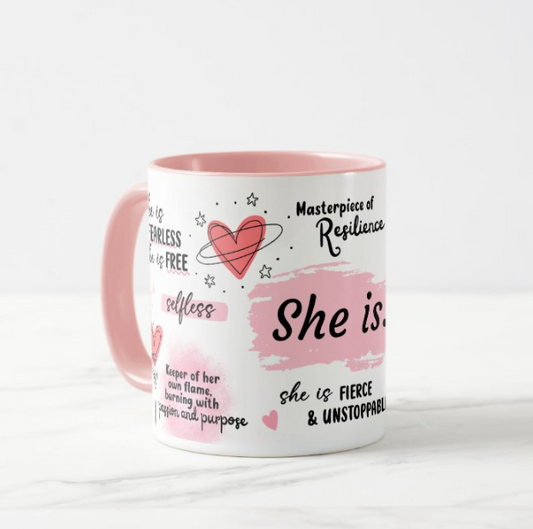 SHE IS Affirmation Mug