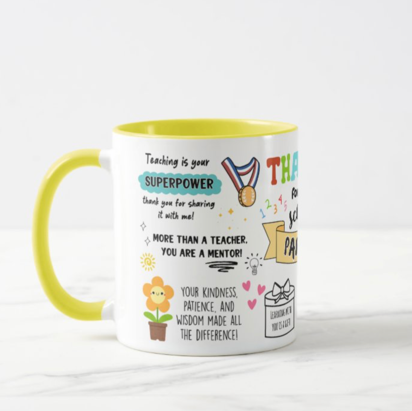 Thank You Teacher Mug (Personalised)