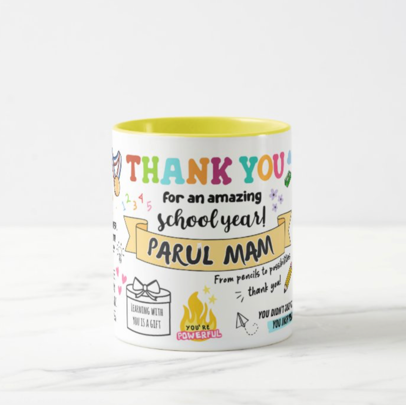 Thank You Teacher Mug (Personalised)