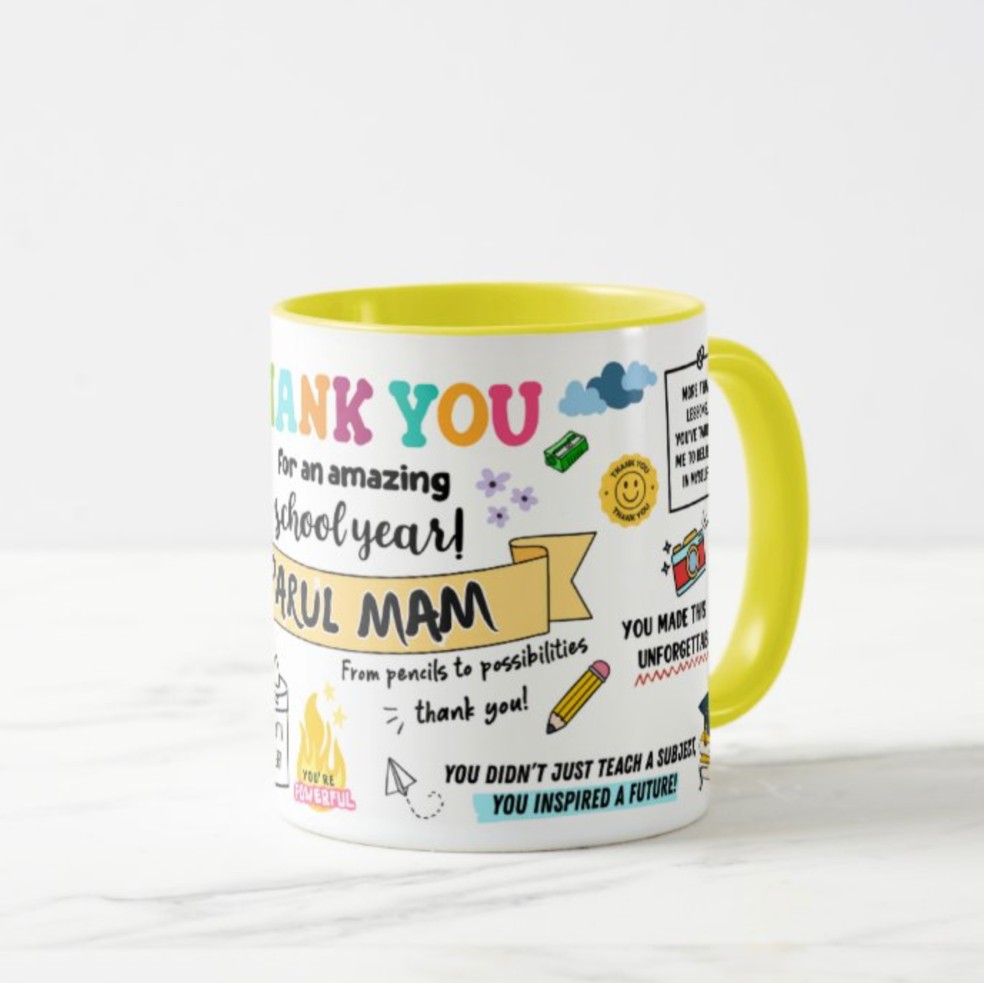 Thank You Teacher Mug (Personalised)
