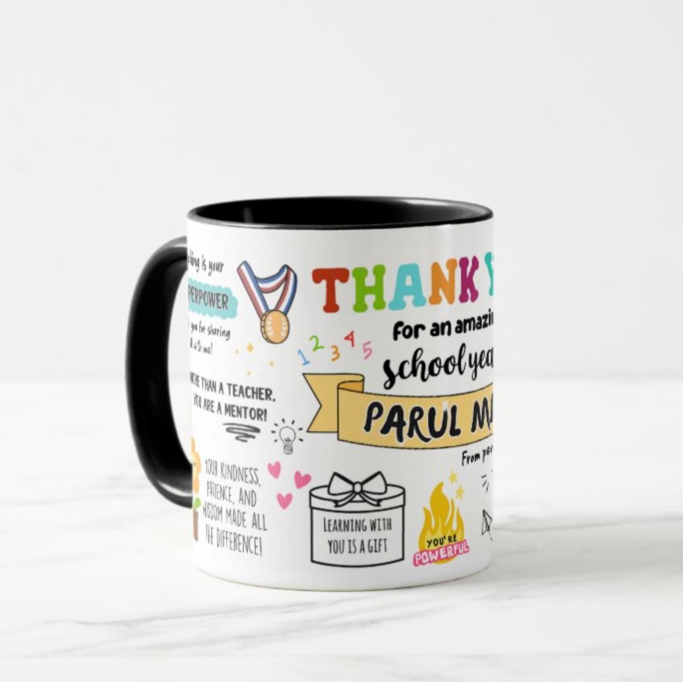 Thank You Teacher Mug (Personalised)