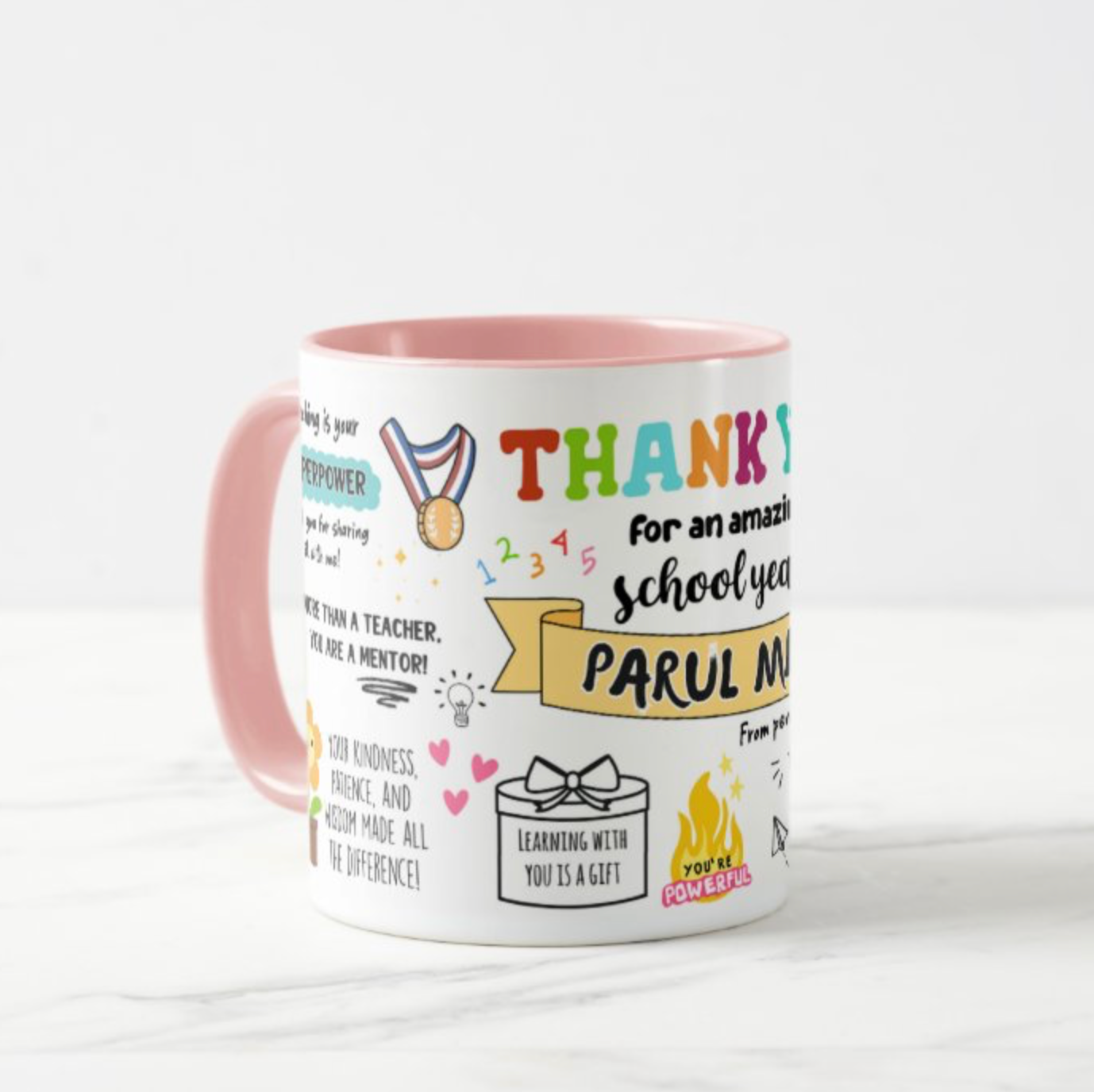 Thank You Teacher Mug (Personalised)