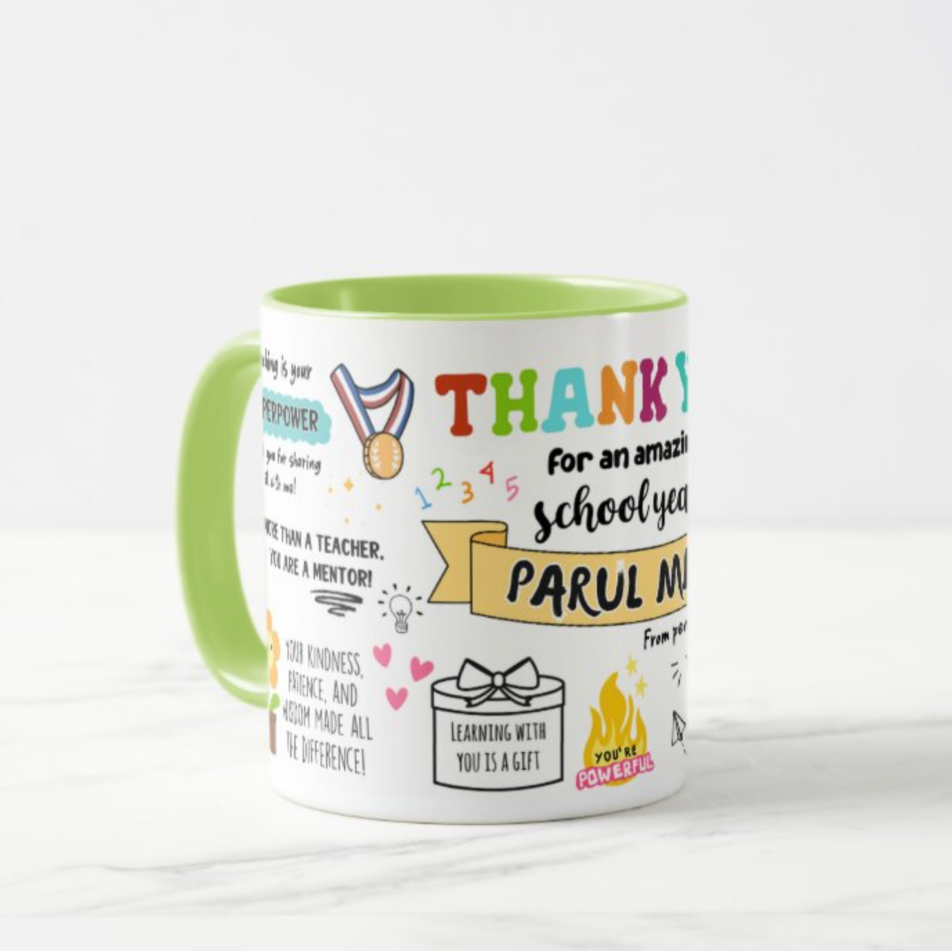 Thank You Teacher Mug (Personalised)