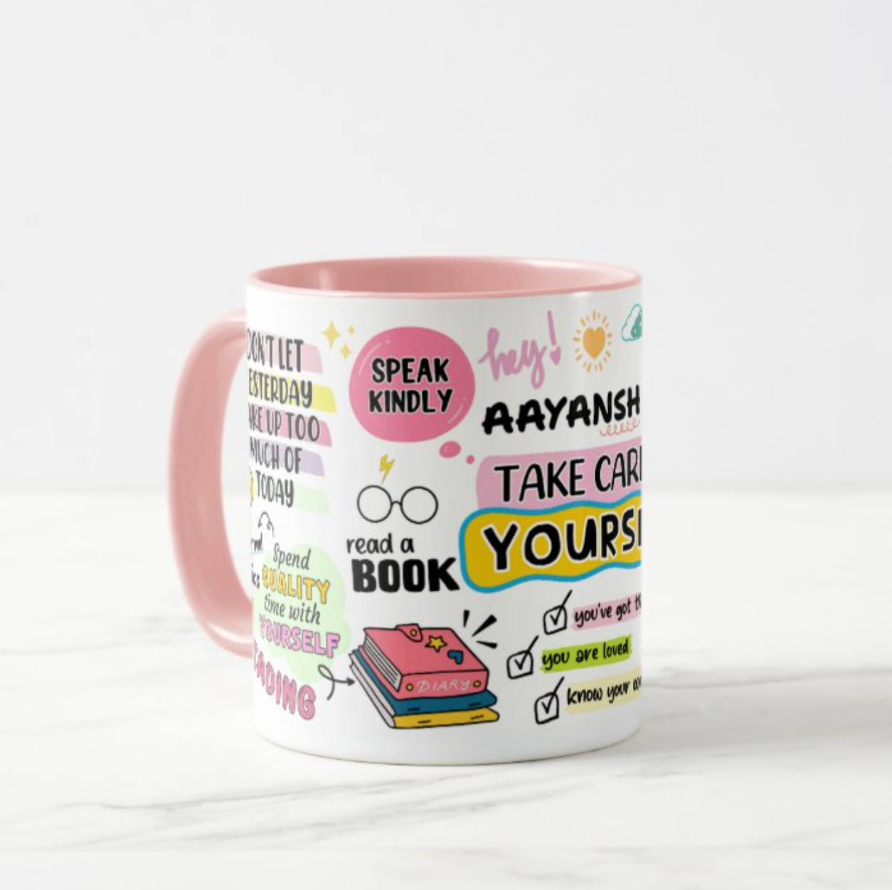 Take Care Mug (Personalised)