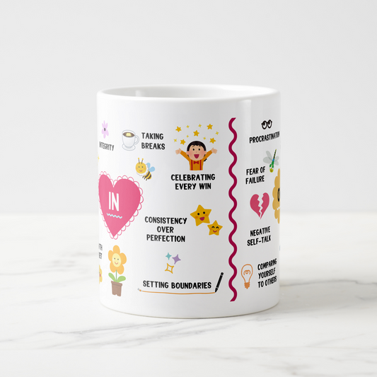 In or Out Inspirational Words Mug