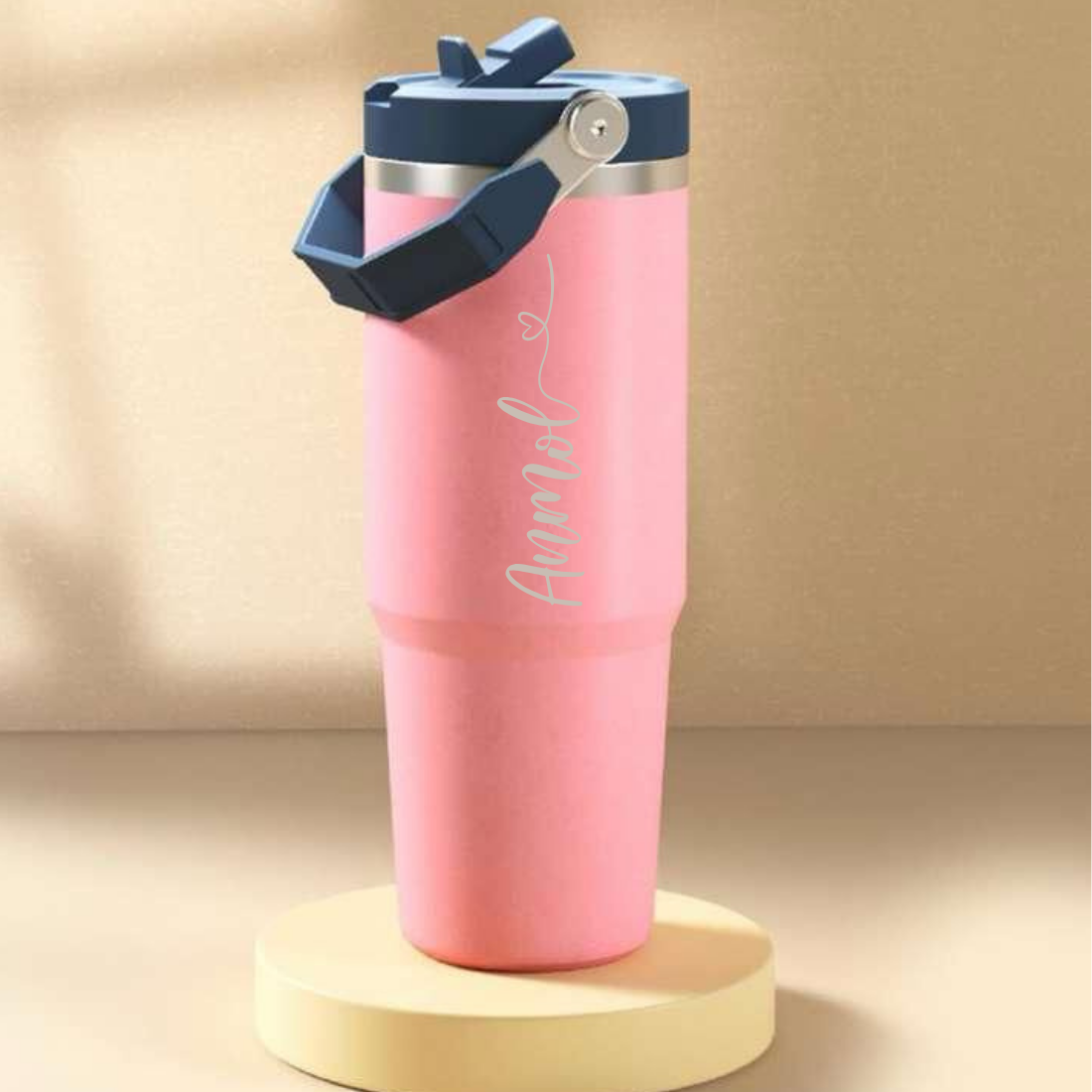 Personalised Vacuum Insulated Tumbler with Handle – 900ml