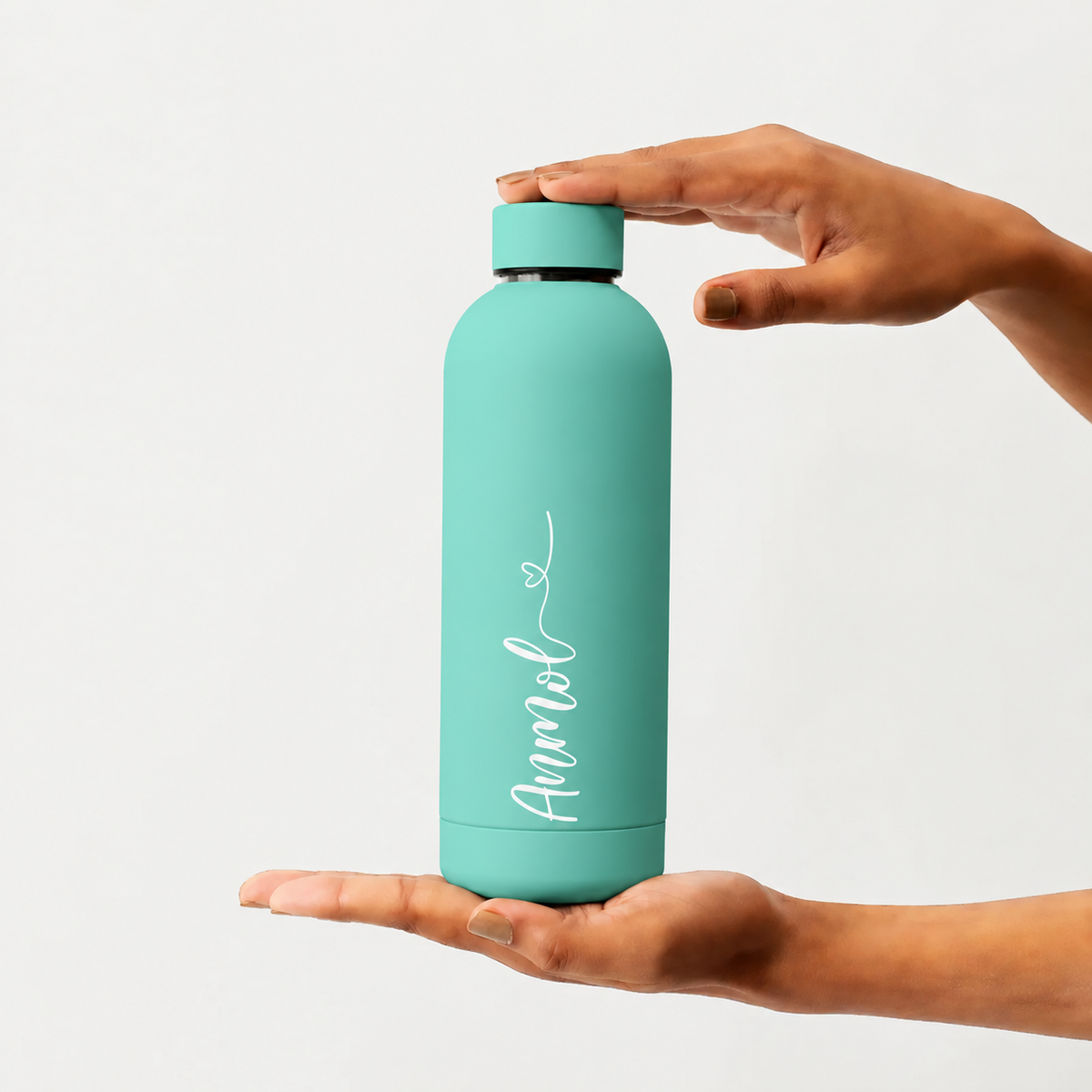 MoustacheMan Personalized Stainless Steel Water Bottle – 500ml | Double Insulated | BPA-Free | Leakproof