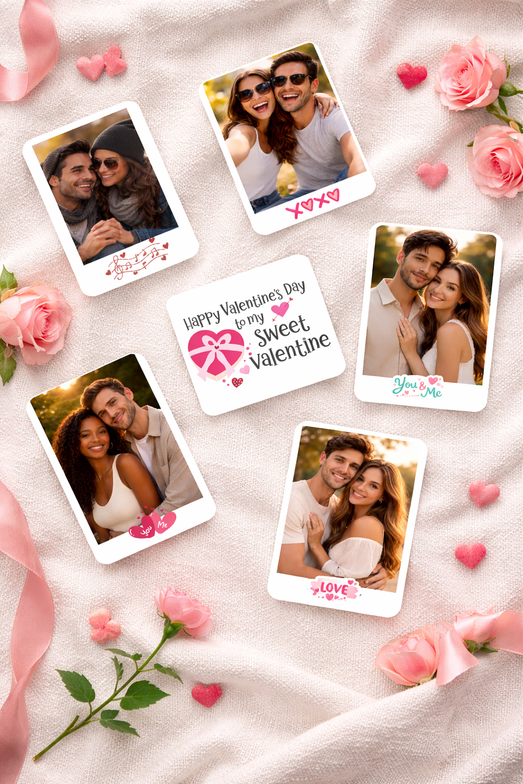 Love Memories Photo Magnet Set of 6