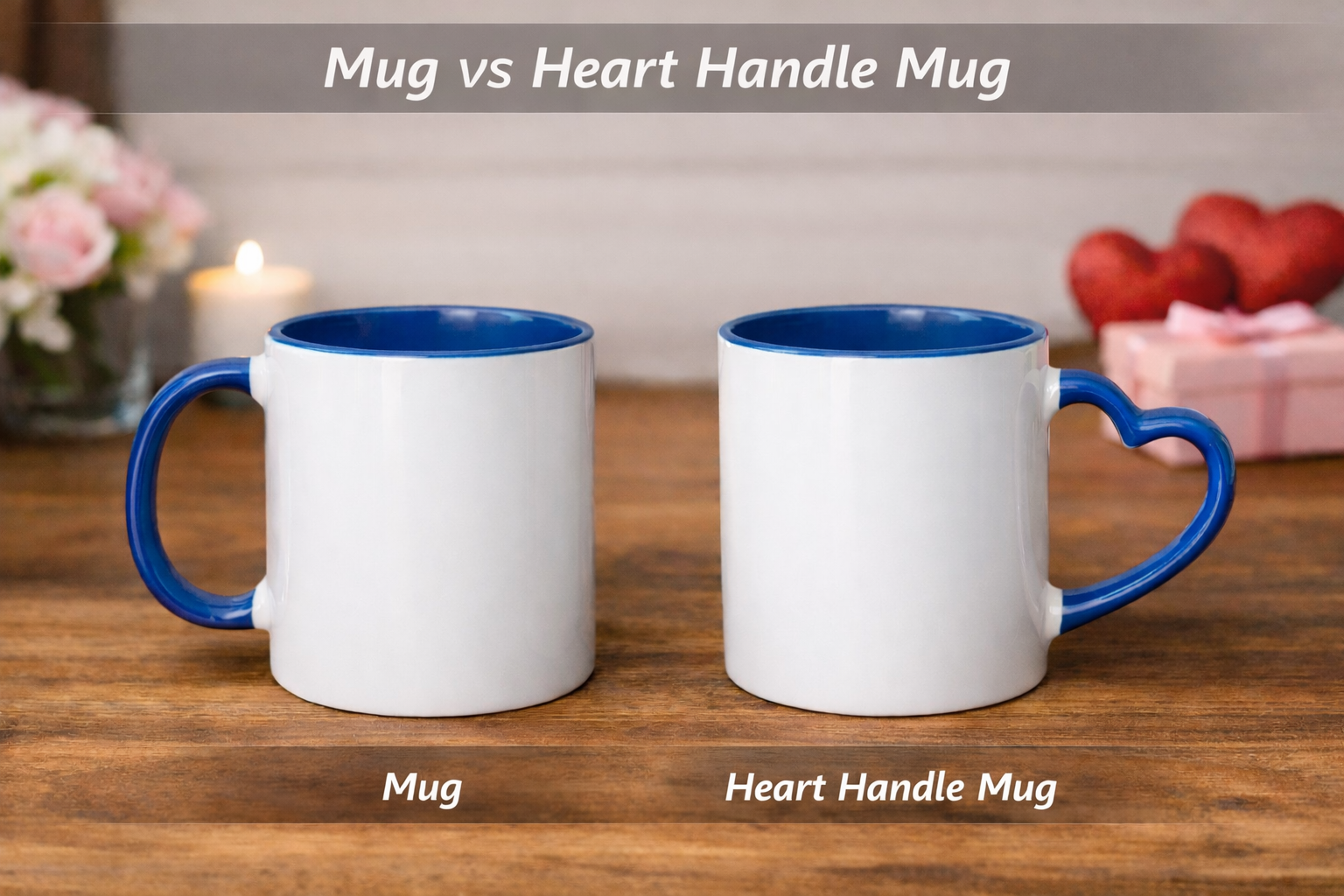 ❤️ Heart Handle Mug – Add-On (Colour and Design Remains the same Only handle shape changes to heart shape)