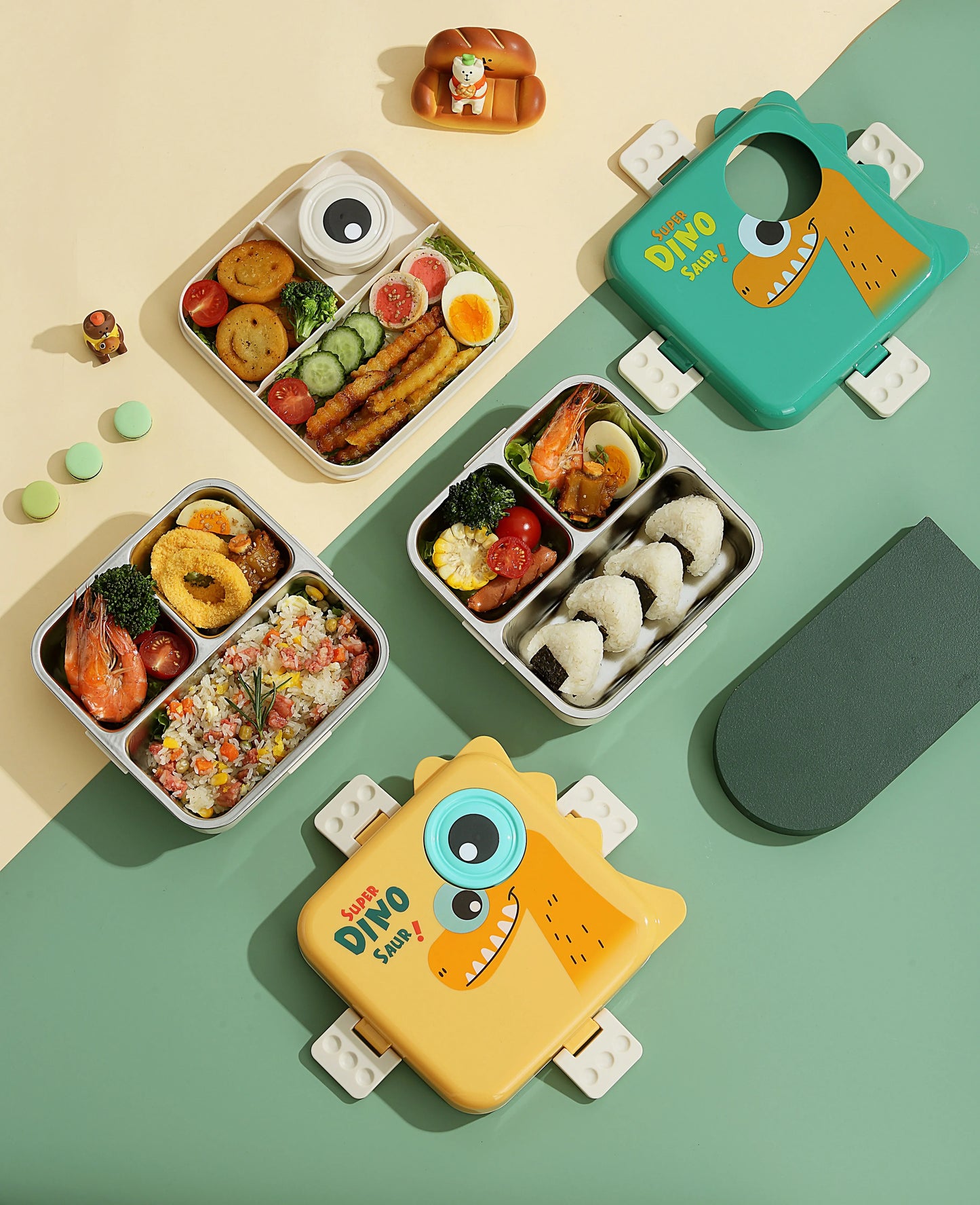 Super Eye Dinosaur Kids Lunch Box – Stainless Steel Food Container
