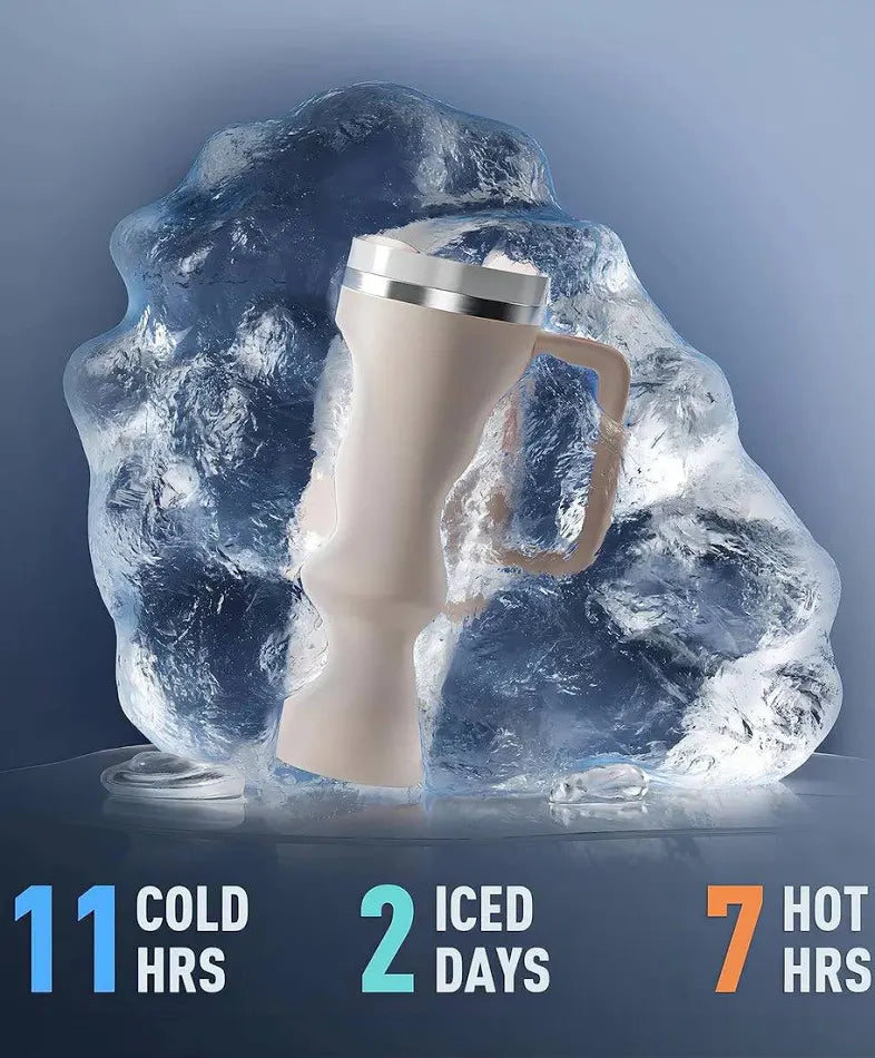 Personalised Travel Tumbler | 1200ml | (Heart Font)