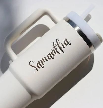 Personalised Travel Tumbler | 1200ml | (Heart Font)