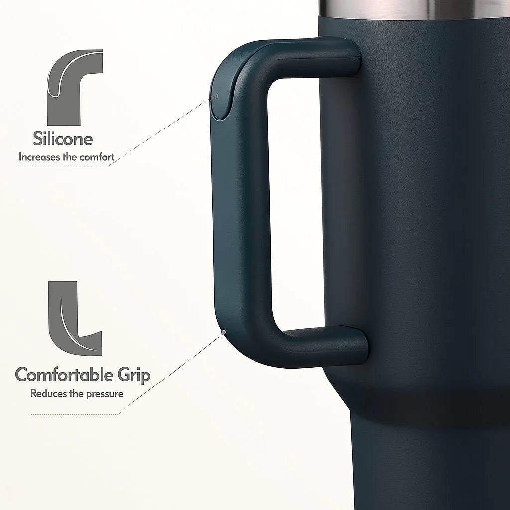 Personalised Travel Tumbler | 1200ml | (Heart Font)