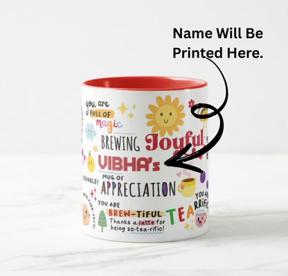 Mug Of Appreciation (Personalised)