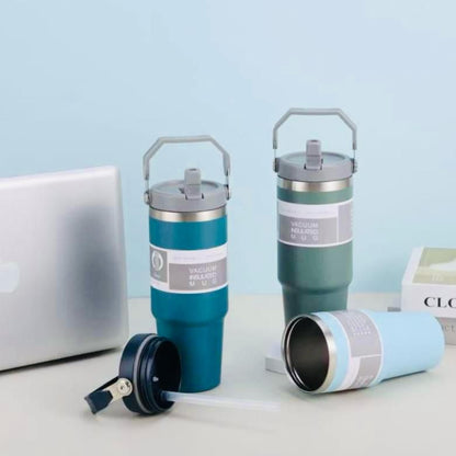 Personalised Vacuum Insulated Tumbler with Handle – 900ml