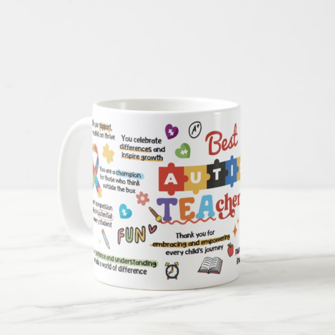 🧩 Best Autism Teacher Mug