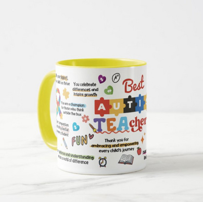 🧩 Best Autism Teacher Mug