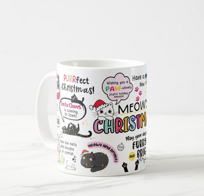 Meowy Christmas Mug