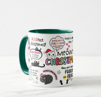 Meowy Christmas Mug