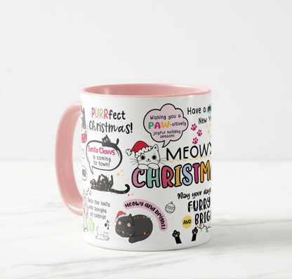 Meowy Christmas Mug