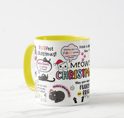 Meowy Christmas Mug