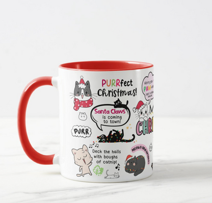 Meowy Christmas Mug