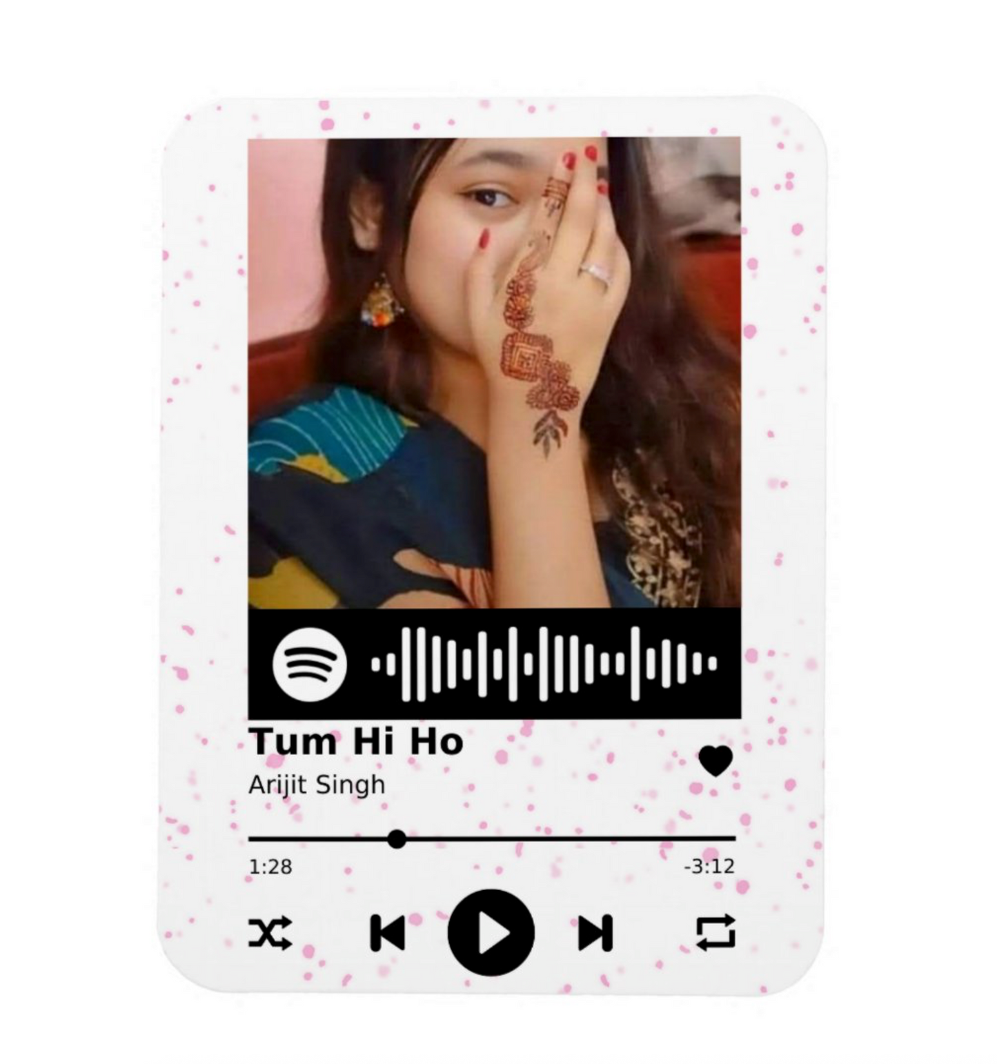 Song Dedication Fridge Magnet 🎵 (With Image)