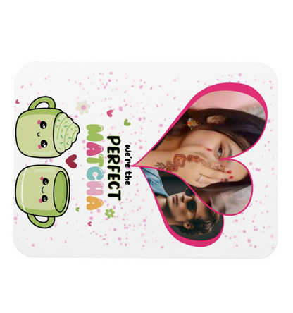We Are the Perfect Match – Personalized Photo Fridge Magnet