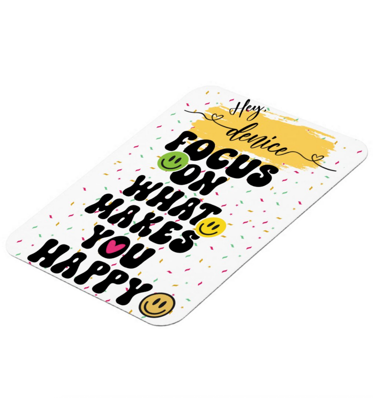 Focus on What Makes You Happy – Personalized Motivational Fridge Magnet