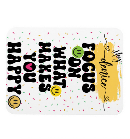 Focus on What Makes You Happy – Personalized Motivational Fridge Magnet