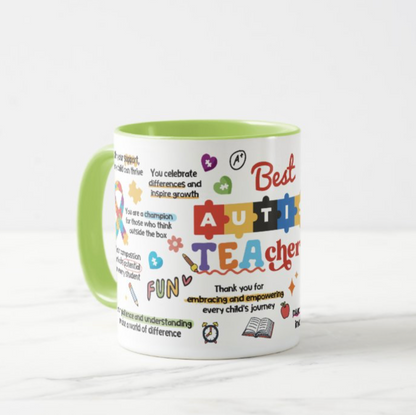 🧩 Best Autism Teacher Mug