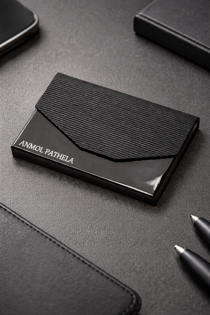 Premium Personalized Metal Card Holder