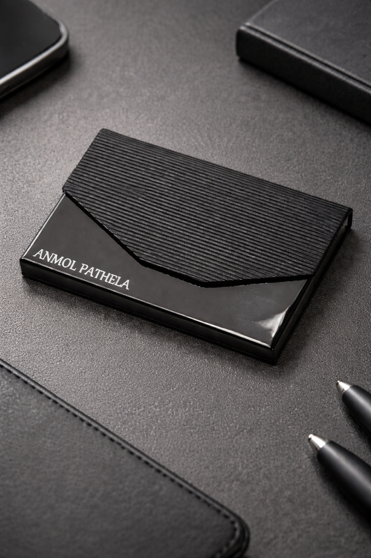 Premium Personalized Metal Card Holder